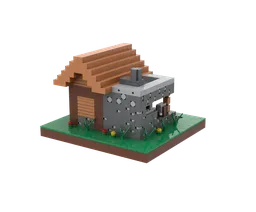 Blacksmith Village Structure Custom Scale