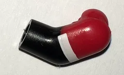 Arm, Left with Red Short Sleeve and White Cuff Pattern