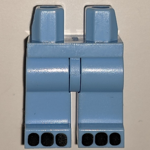 Lego Hips and Bright Light Blue Legs with 3 Black Toes/Claws print / Bright Light Blue