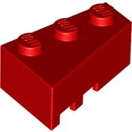 Brick Wedged, Angled 3 x 2 Right / Red