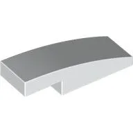Brick Curved 3 x 1 x 2/3 / White