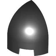 Lego Brick Round Curved 1 x 1 x 1 1/3 Quarter Dome / Black