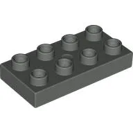Duplo Plate 2 x 4 / Dark Gray