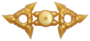 Lego Minifigure, Weapon Shuriken Throwing Star with Textured Grips, 2 on Sprue