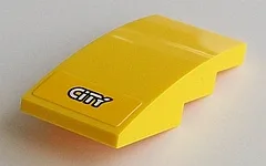 Slope, Curved 4 x 2 with White 'CITY' Pattern (Sticker) - Set 60098