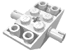 Lego Slope Inverted 45° 4 x 2 Double with Pins and Axle Hole Type 2 [X Opening] / White