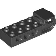 Lego Brick Special 2 x 4 with Pin Holes and Flywheel Socket [Airjitzu] / Black
