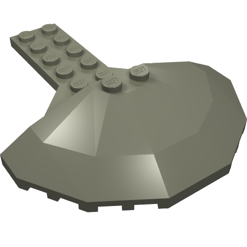 Lego Plate Special 2 x 6 with 4 x 8 Half Saucer