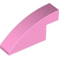 Brick Curved 1 x 4 x 1 2/3 No Studs / Bright Pink