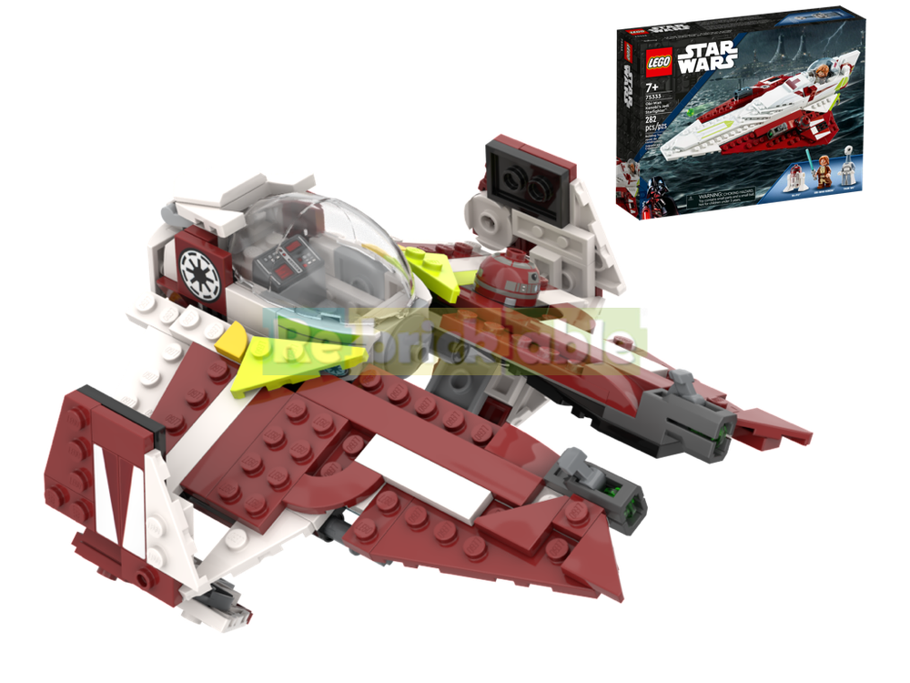 Lego Ahsoka's Eta-2 Actis-Class Light Interceptor with Side Build (75333 Alternate Build)