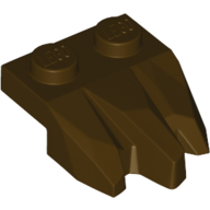 Lego Plate Special 2 x 3 with Rocks / Dark Brown