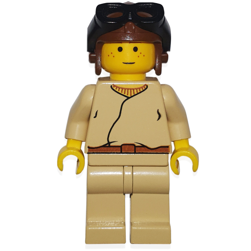 Lego Anakin Skywalker, Child, Yellow Skin, Brown Helmet