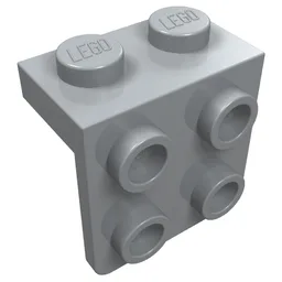 Bracket 1 x 2 - 2 x 2 / Light Bluish Gray