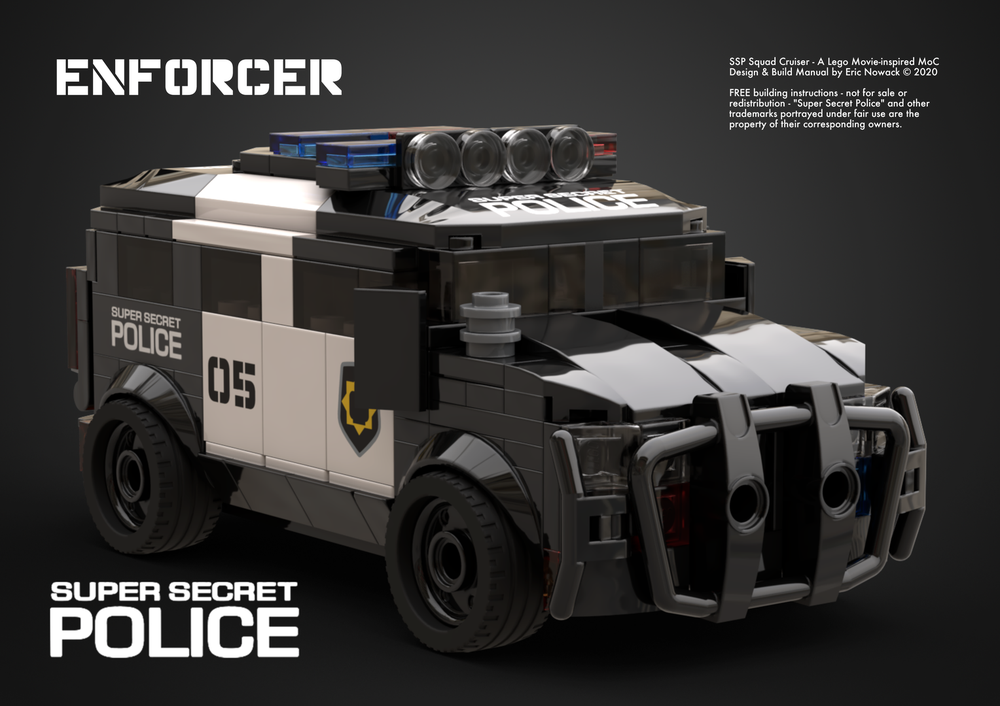 Lego Super Secret Police Enforcer SUV