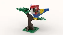 Macaw standing in a tree
