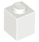 Brick 1 x 1 / White