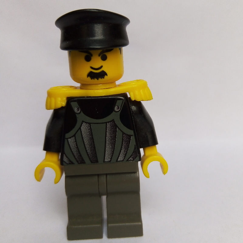 Lego Time Twisters - Black Torso, Light Gray Vest, Dark Gray Legs