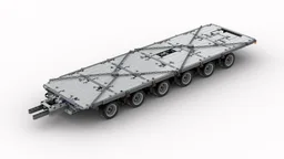 RC self steering heavy duty trailer