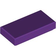 Lego Tile 1 x 2 with Groove / Purple