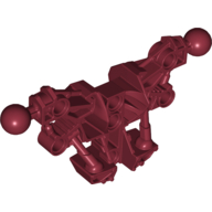 Lego Large Figure Skeletal, Torso with 2 Ball Joints (Piraka) / Dark Red