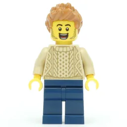 Tan Torso, Dark Blue Legs, Medium Nougat Hair