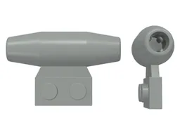 Engine - Smooth, Small 1 x 2 Side Plate [With Axle Holders]