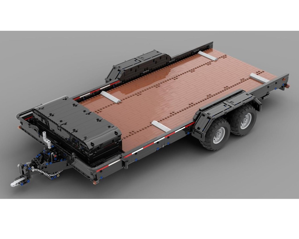 Lego 1/8 Car Trailer (5x7 Frame with Wooden Platform)