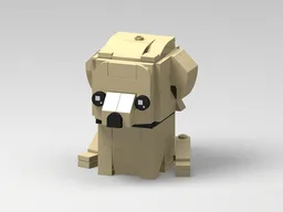 Brickheadz Tan/Cream/Golden Labrador Retriever