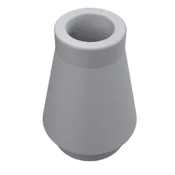 Cone 1 x 1 [No Top Groove] / Metallic Silver