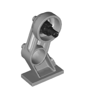 Lego Mech Leg, Right, with Black Pin / Light Bluish Gray