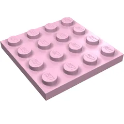 Plate 4 x 4 / Bright Pink
