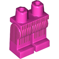 Lego Hips and Dark Pink Legs with Dark Brown Pinstripes Front and Sides Print (60's Joker)