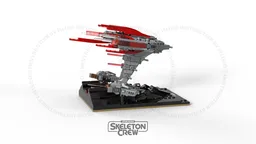 Skeleton Crew Micro Diorama : Sinking Pirate ship