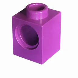 Technic Brick 1 x 1 with Pin Hole / Purple