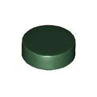 Tile Round 1 x 1 / Dark Green