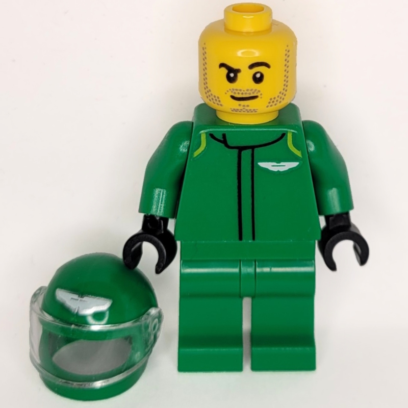 Lego F1 Driver, Aston Martin, Green Suit
