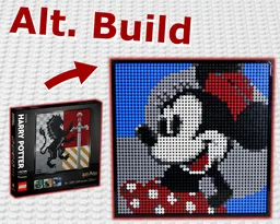 Minnie Mouse Art - Hogwarts Crests Alt Build