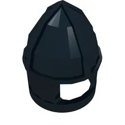 Helmet Castle with Chin Guard / Black
