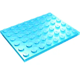 Plate 6 x 8 / Trans-Light Blue