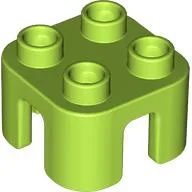 Duplo Chair with no Back / Stool / Lime