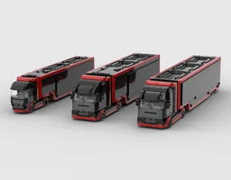 MOD of 60445 F1 Truck for Speed Champions 2in1