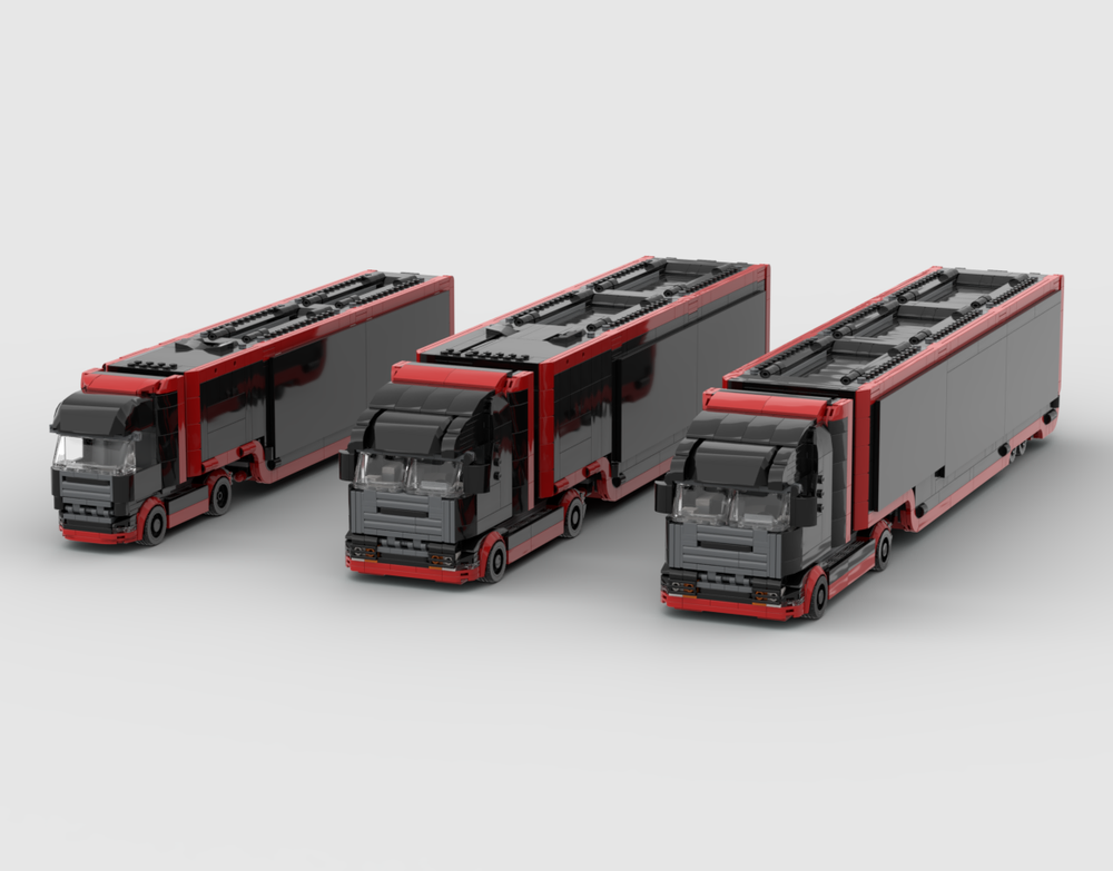 Lego MOD of 60445 F1 Truck for Speed Champions 2in1