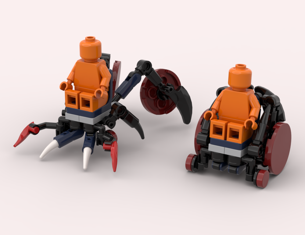 Lego Sun-Spider's Transforming Spider-mech Wheelchair