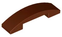 Brick Curved 4 x 1 Double, No Studs
