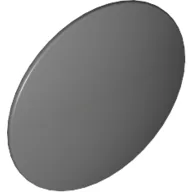 Shield Round Bowed [Plain] / Dark Bluish Gray