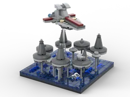 Kamino Tipoca City with Venator above