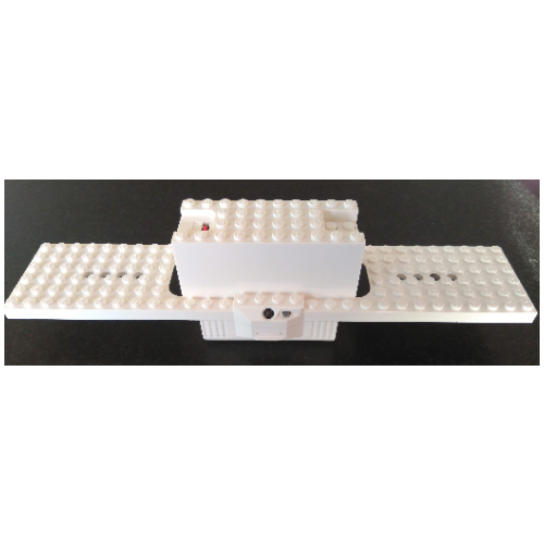 Lego Battery Box / IR Receiver, Train Baseplate 9V RC Train 6 x 30 [Complete Assembly] / White