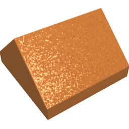 Brick Sloped 45° 2 x 2 Double / Medium Nougat