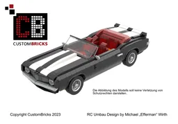 Custom Lego Chevrolet Camaro Z28 RC conversion instruction
