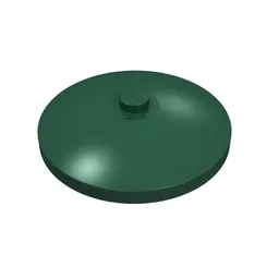 Dish 4 x 4 Inverted [Radar] / Dark Green